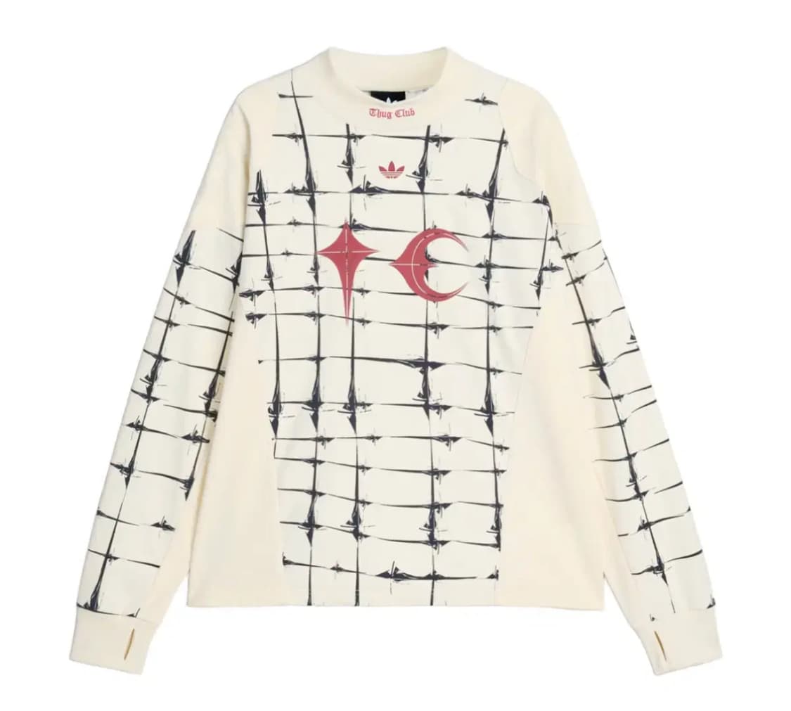 아디다스 x 떠그 클럽 골리 티셔츠 블랙 /크림 화이트 (새상품 XL) 상품이미지3