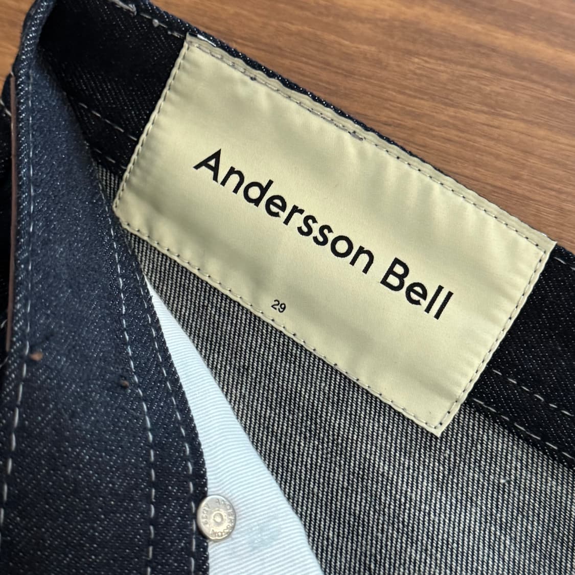 앤더슨벨 지퍼 와이드 레그 진 29 상품이미지5