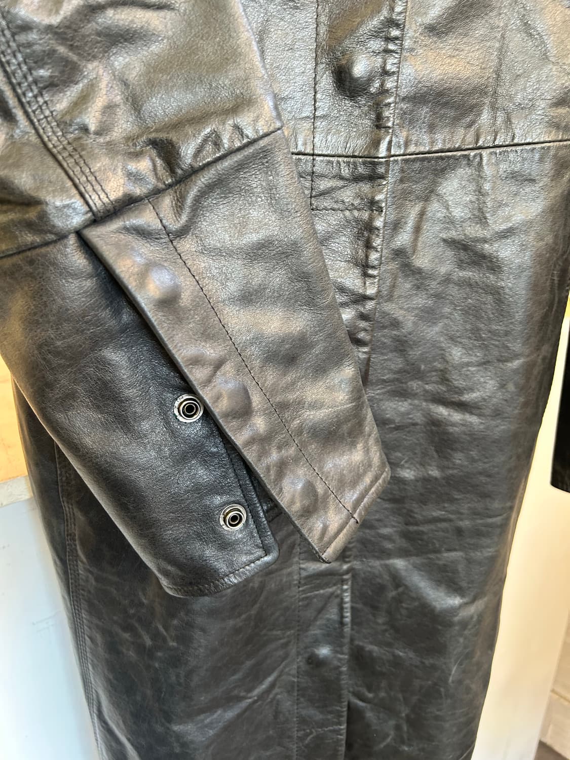 Gap 2001 old gap  leather long coat 상품이미지5