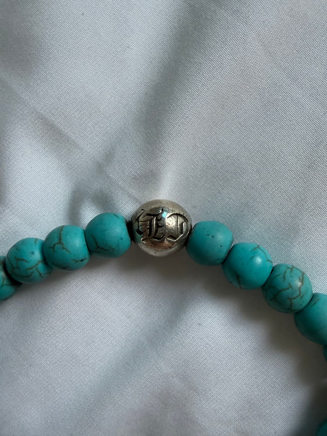 크롬하츠 8mm 4볼 비즈 팔찌 터키석 상품이미지6