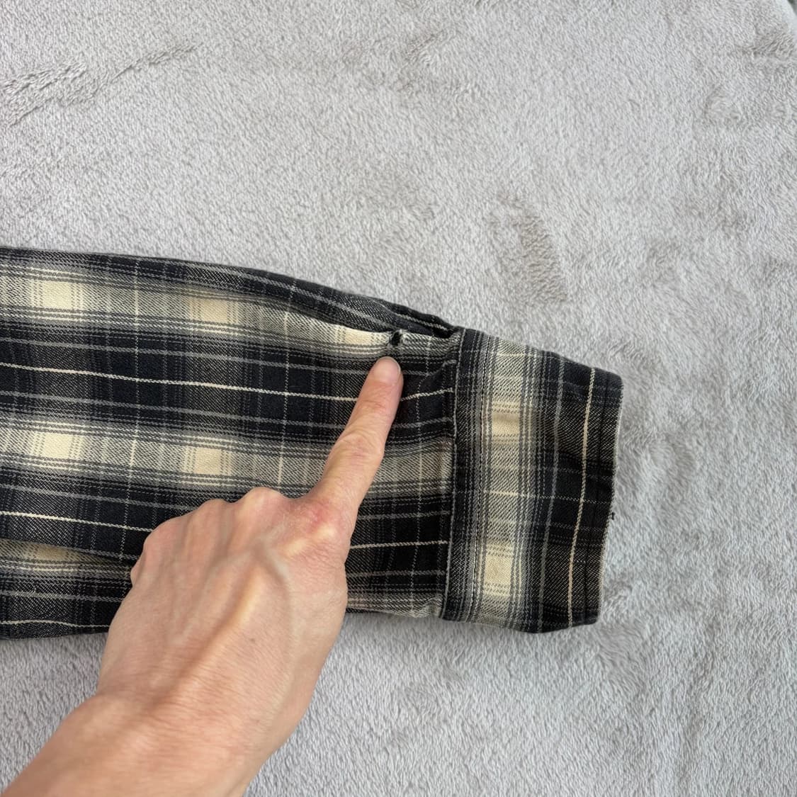 RRL 더블알엘 플래드 우븐 워크셔츠 블랙 상품이미지5