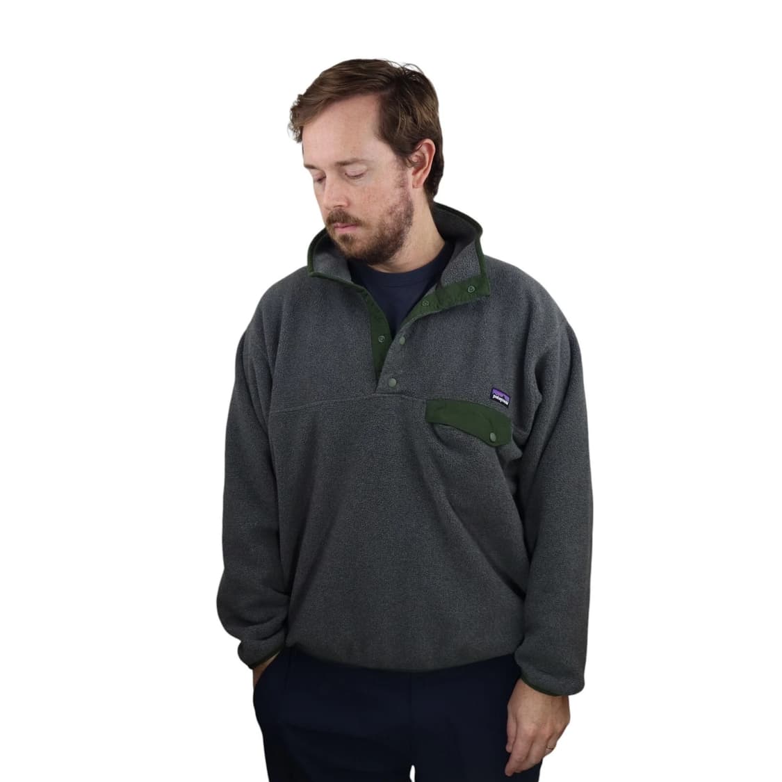 13FW 파타고니아 신칠라 스냅-T 그레이/그린 니카과라 상품이미지1