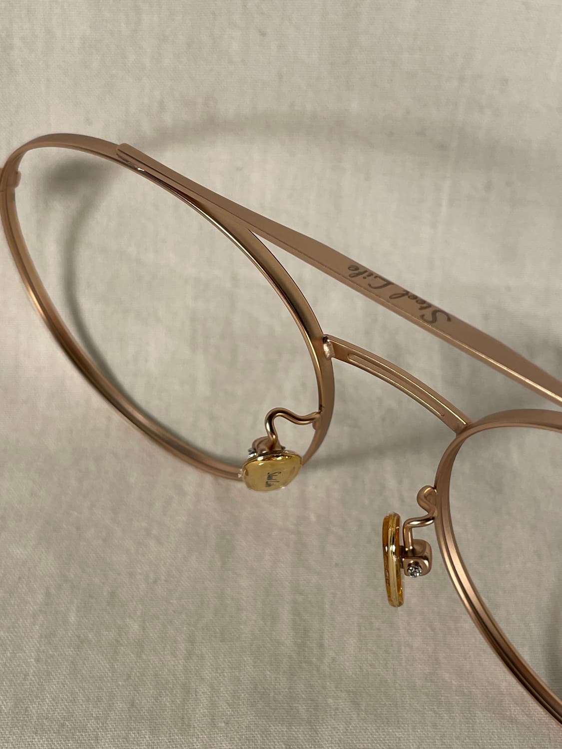 ILUVU eyewear 투브릿지 골드 네이비 빈티지안경 상품이미지5