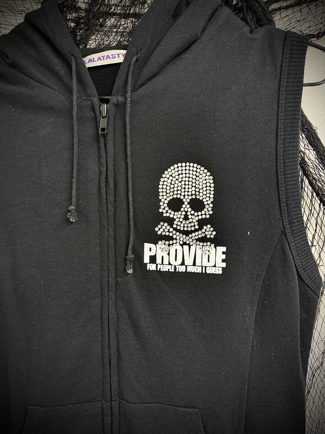 Punk skull detailed sleeveless onepiece 상품이미지7