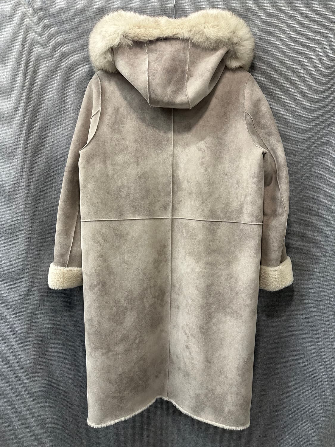 ZOOC 리버시블 롱후드 무스탕 상품이미지2