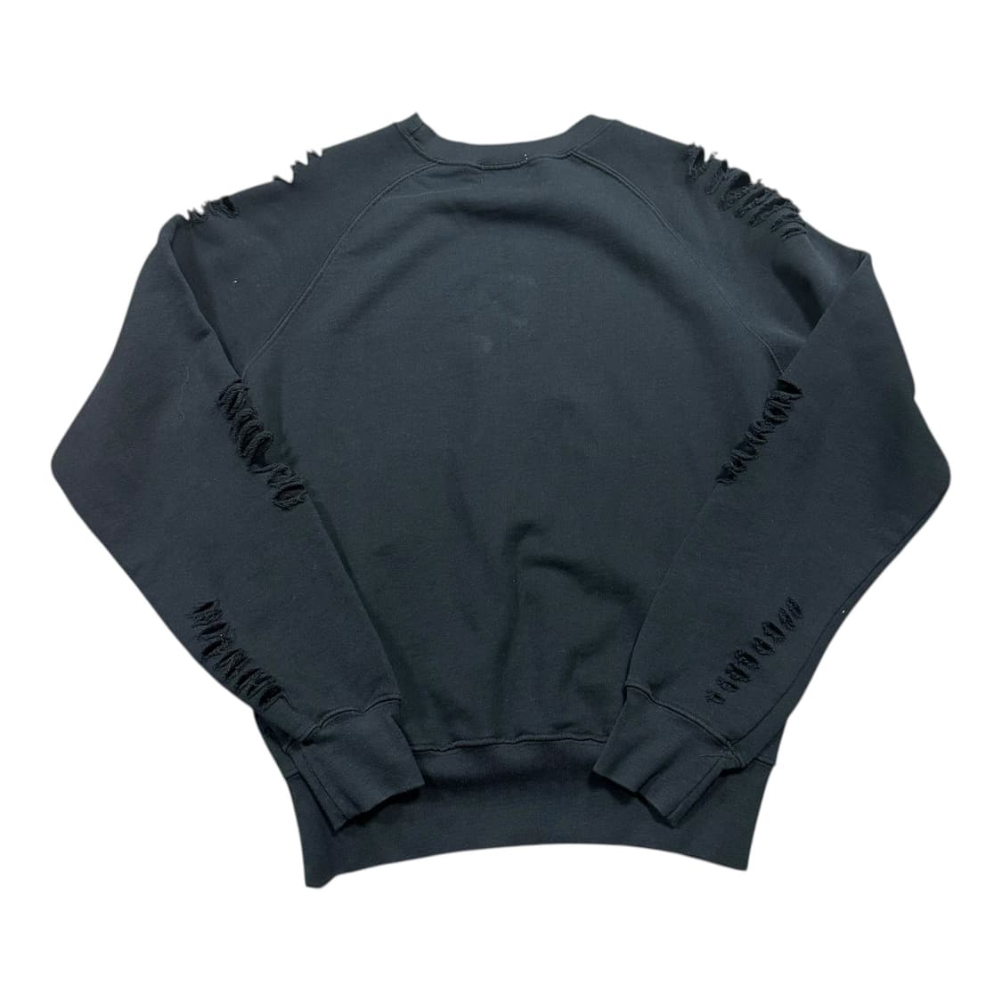 ✨ (바배) 미하라 야스히로 x 히스테릭 글래머 스컬 데미지 블랙 맨투맨 상품이미지2