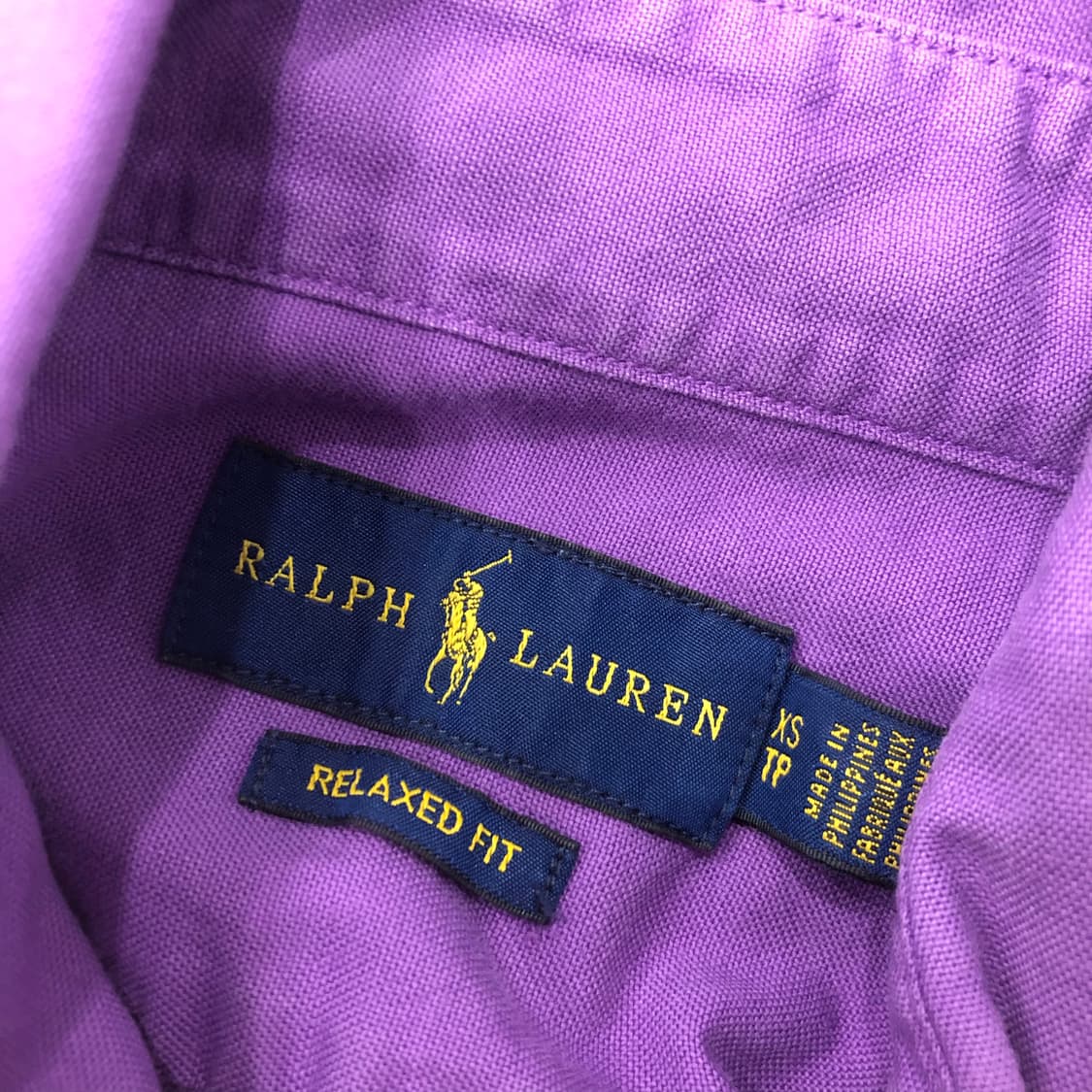 XS 폴로 랄프로렌 퍼플 포니 셔츠 상품이미지4