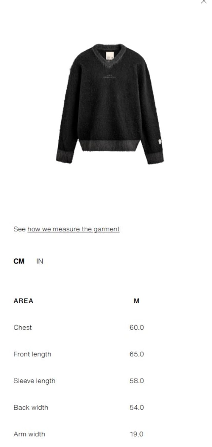 자라 X SR_A 콘트라스트 텍스처 스웨터 블랙 새상품 상품이미지6