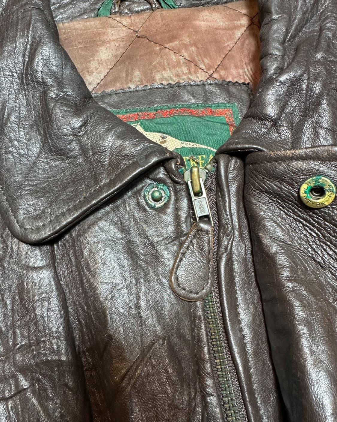 Field&Stream 헤비 리얼 레더 A-2 플라이트 자켓 상품이미지6