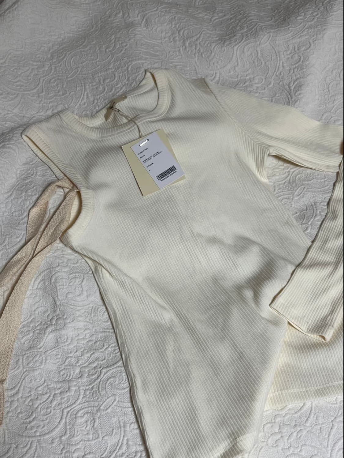 렉토 리본 긴팔 탑 (S 새상품) 상품이미지3