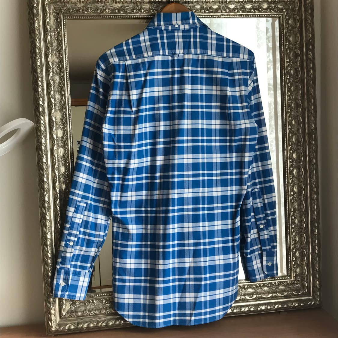 톰브라운 블루 체크 히든 삼선 옥스퍼드 셔츠 새상품! 상품이미지5