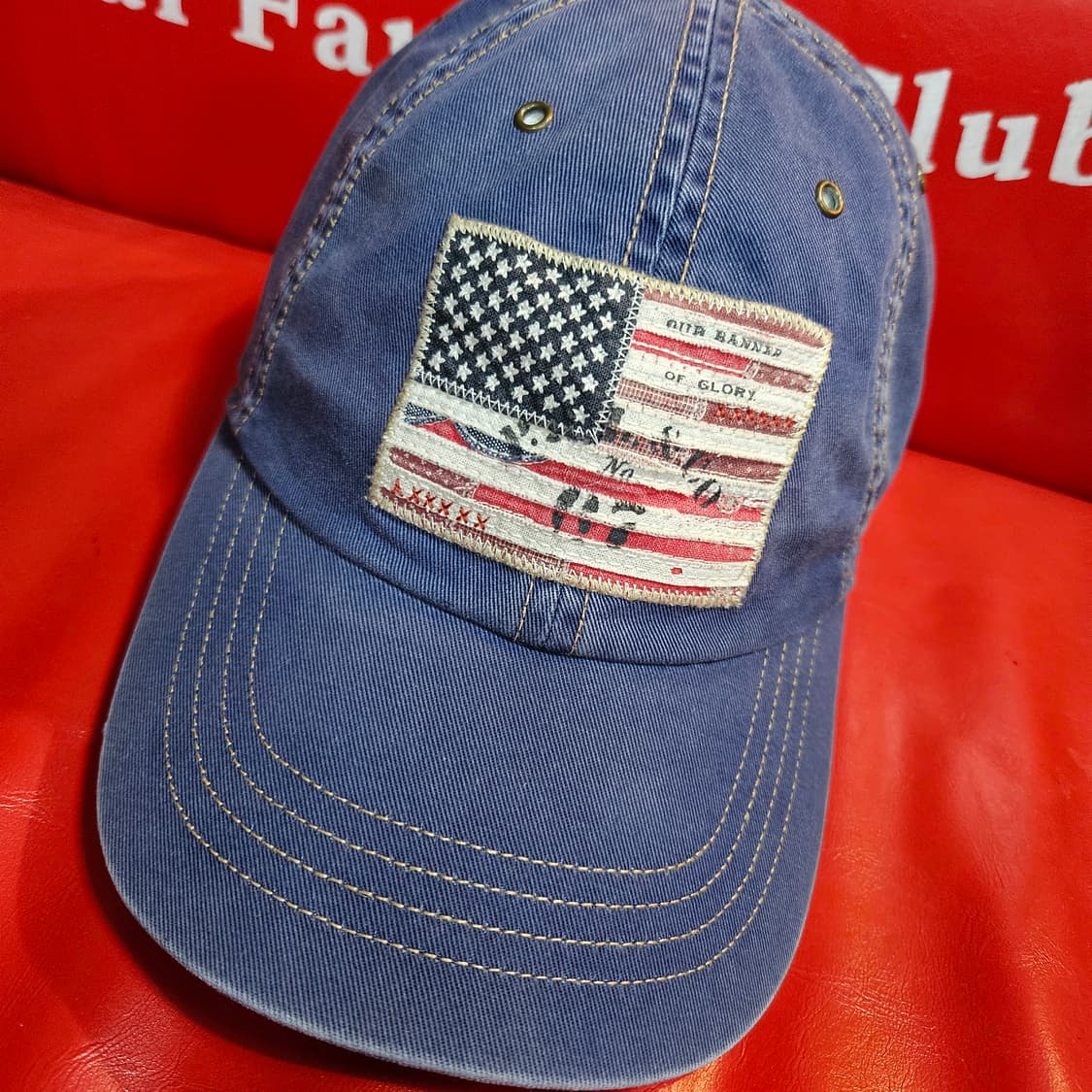 폴로랄프로렌 USA 미국 성조기 빈티지 패치 볼캡 Free 상품이미지1