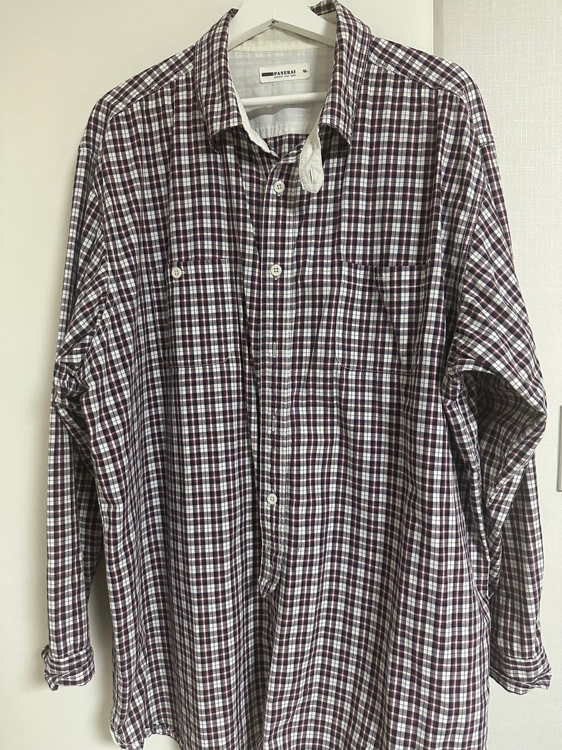 빈티지 오버핏 체크셔츠 팝니다 상품이미지1