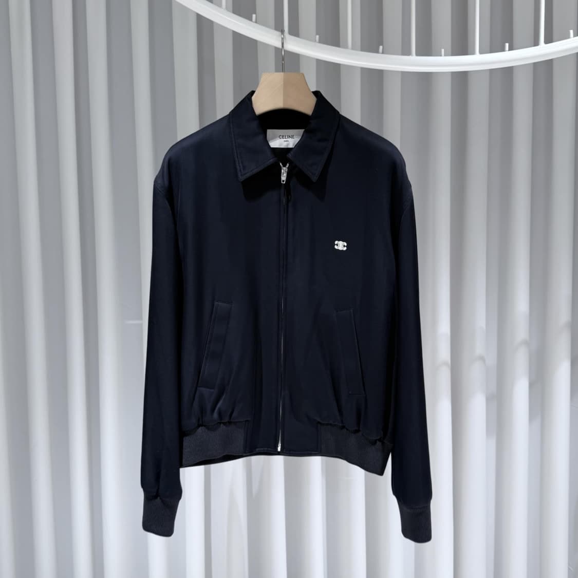 48 / 셀린느 트리옹프 비스코스 트윌 블루종 자켓 상품이미지1