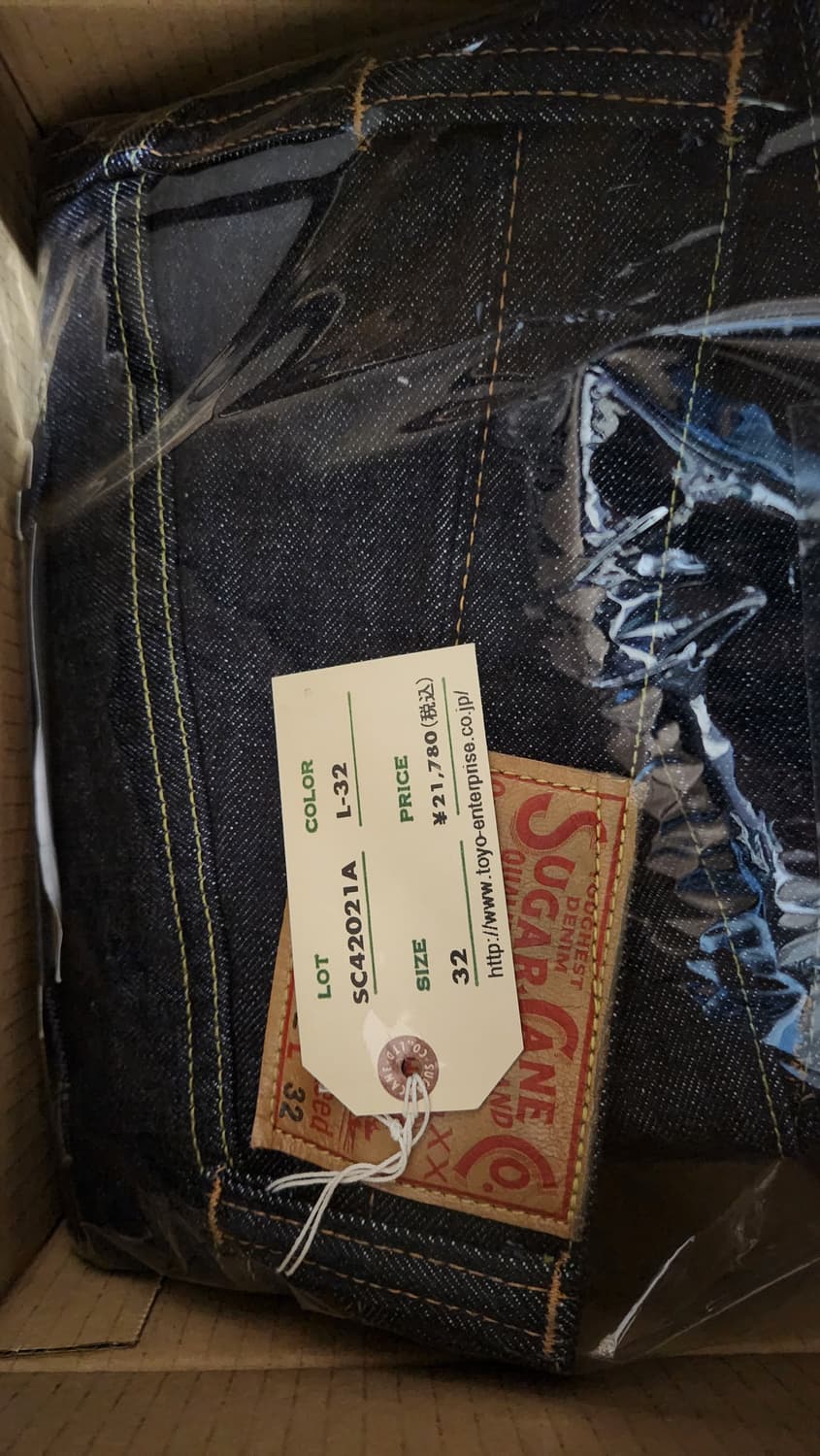 슈가케인 데님 2021 슬림 테이퍼드 32X32 상품이미지1