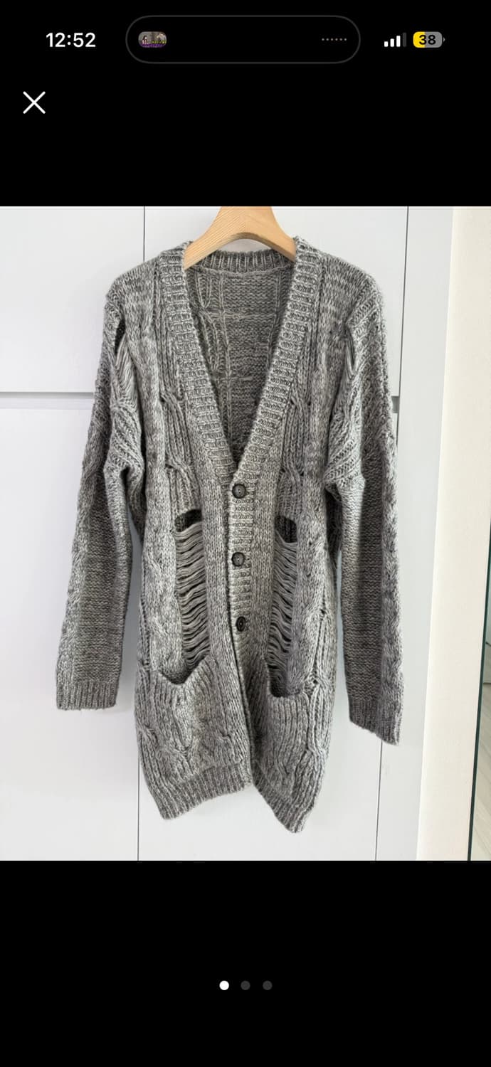 데미지 포인트 가디건 남녀 상품이미지1