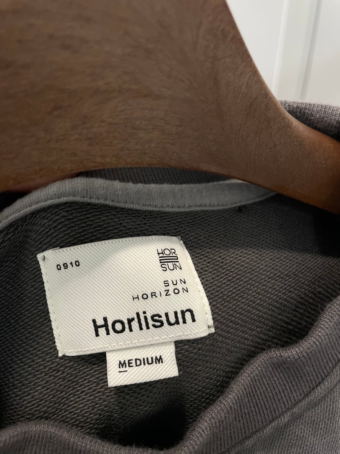 (M) Horlisun 홀리선 포켓 차콜 맨투맨 상품이미지5