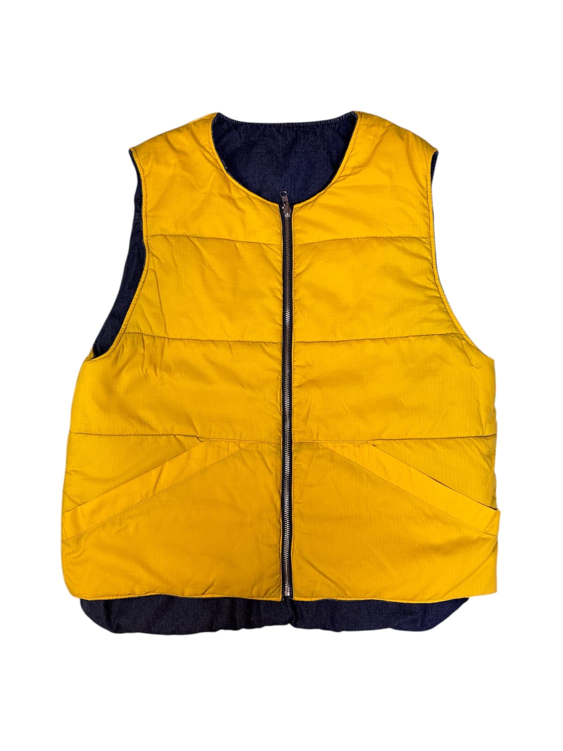 빈티지 빅맥 BIG MAC REVERSIBLE 데님 패닝 베스트 M 상품이미지5