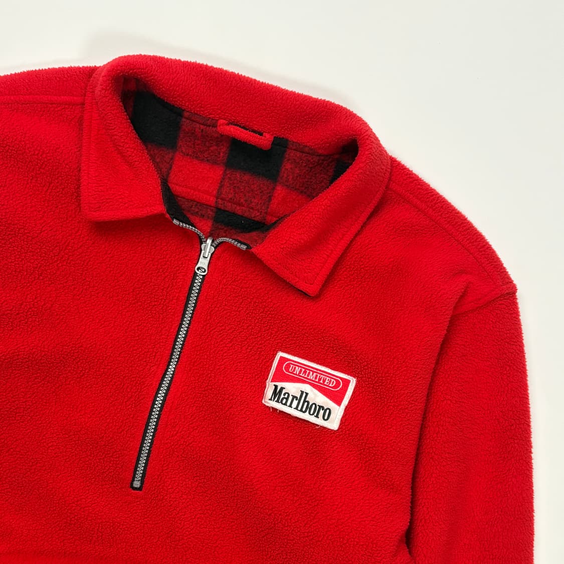 말보루 리버시블 하프집업 플리스 상품이미지2