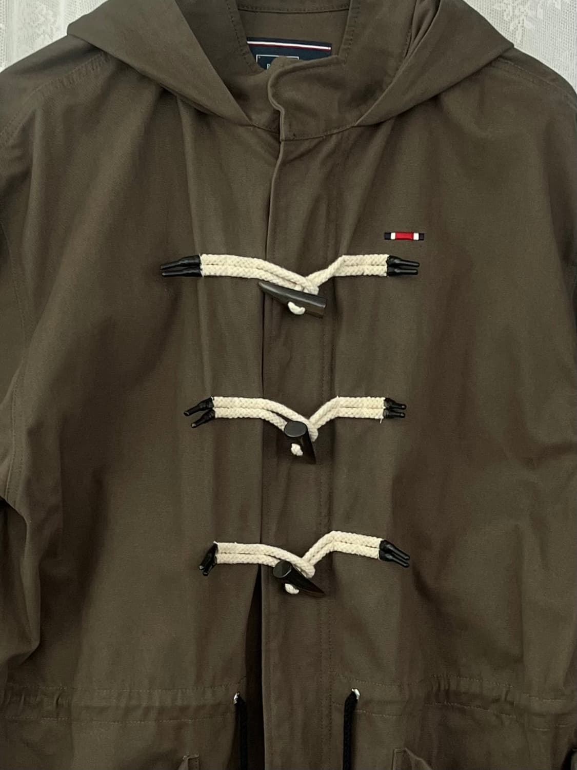 M) 로맨틱크라운 피쉬테일 더플코트 야상 카키 상품이미지3