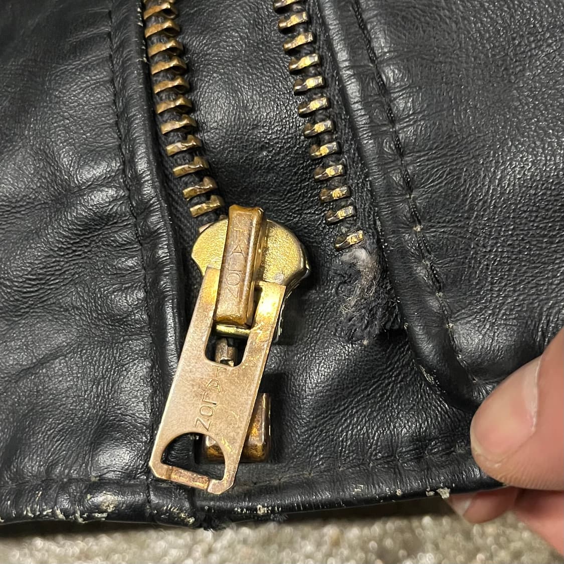 70s 빈티지 소가죽 라이더 자켓 (105) 상품이미지6