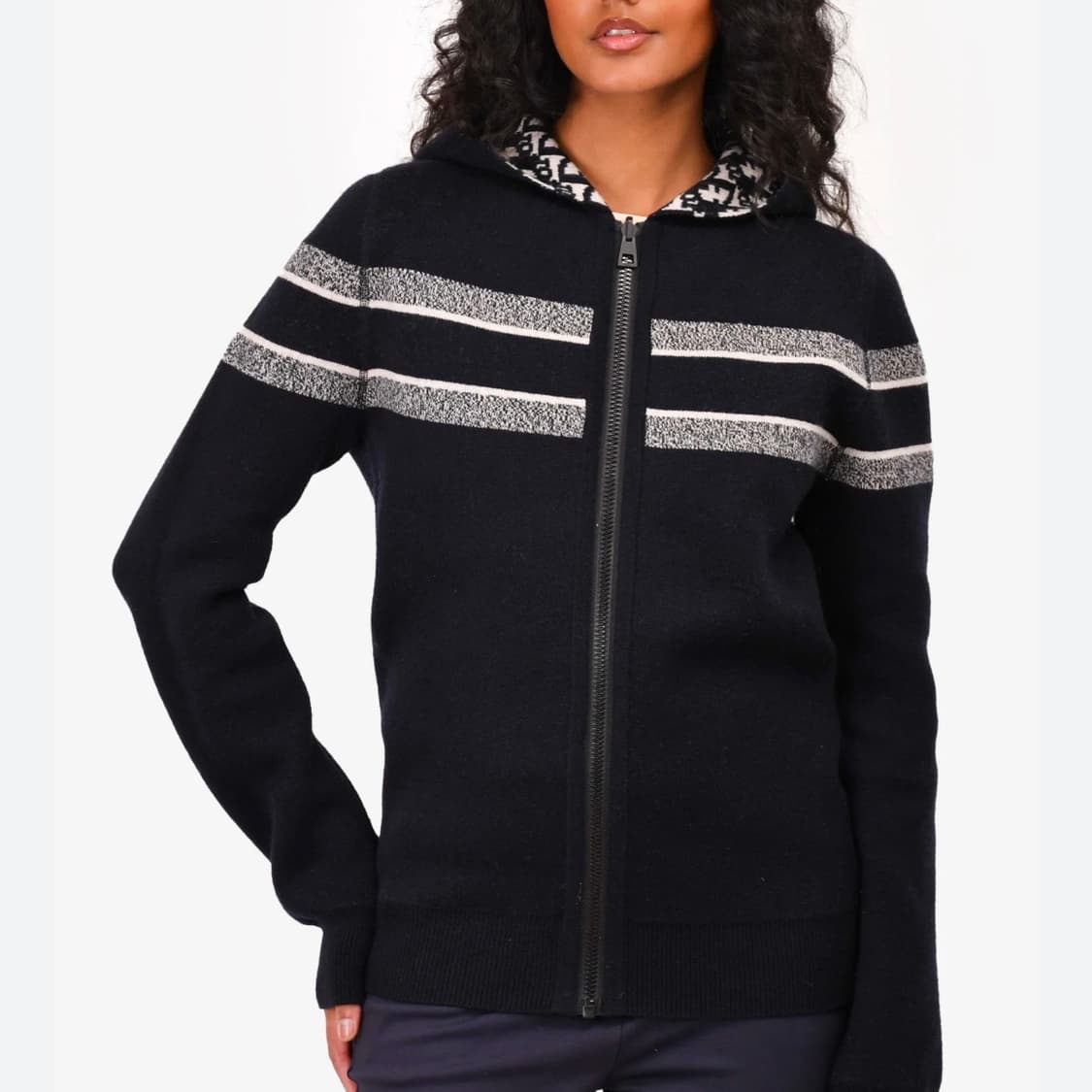 [S+급/42] 디올 리버서블 오블리크 캐시미어 후드집업 가디건 상품이미지10