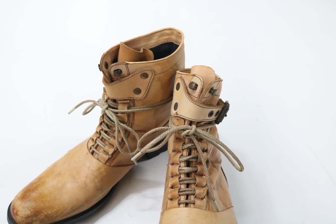 알프레도바니스터 빈티지 레더 레이스업 부츠 상품이미지5