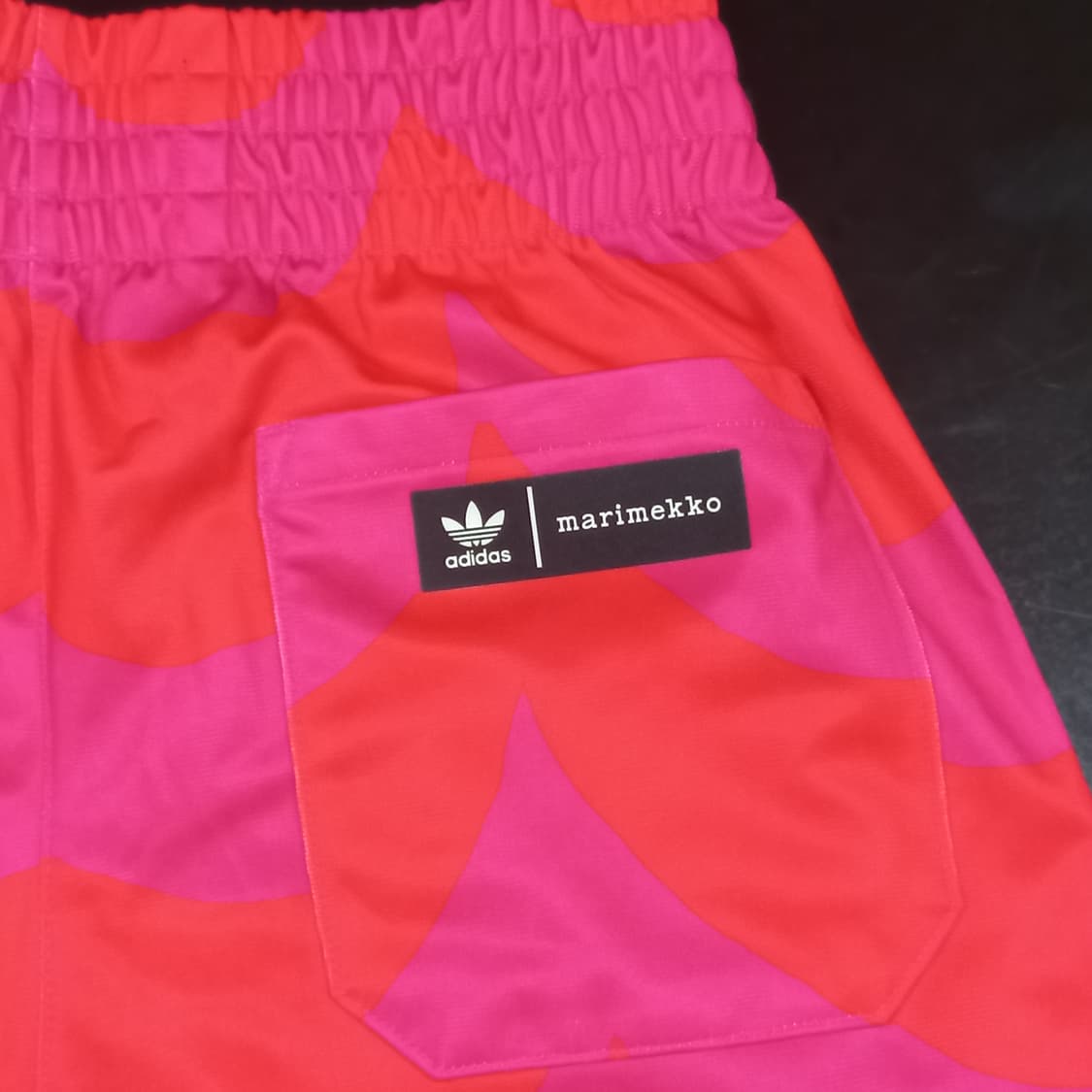 아디다스 마리메꼬 트레이닝 쇼츠 반바지 레드핑크 XS 상품이미지5