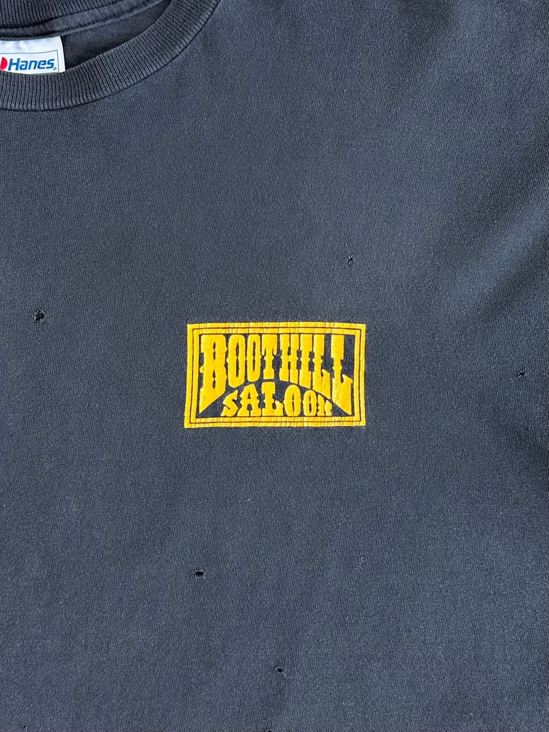 90s 빈티지 바이커 티셔츠 XXL 디스트레스드 Boothill salo 상품이미지6