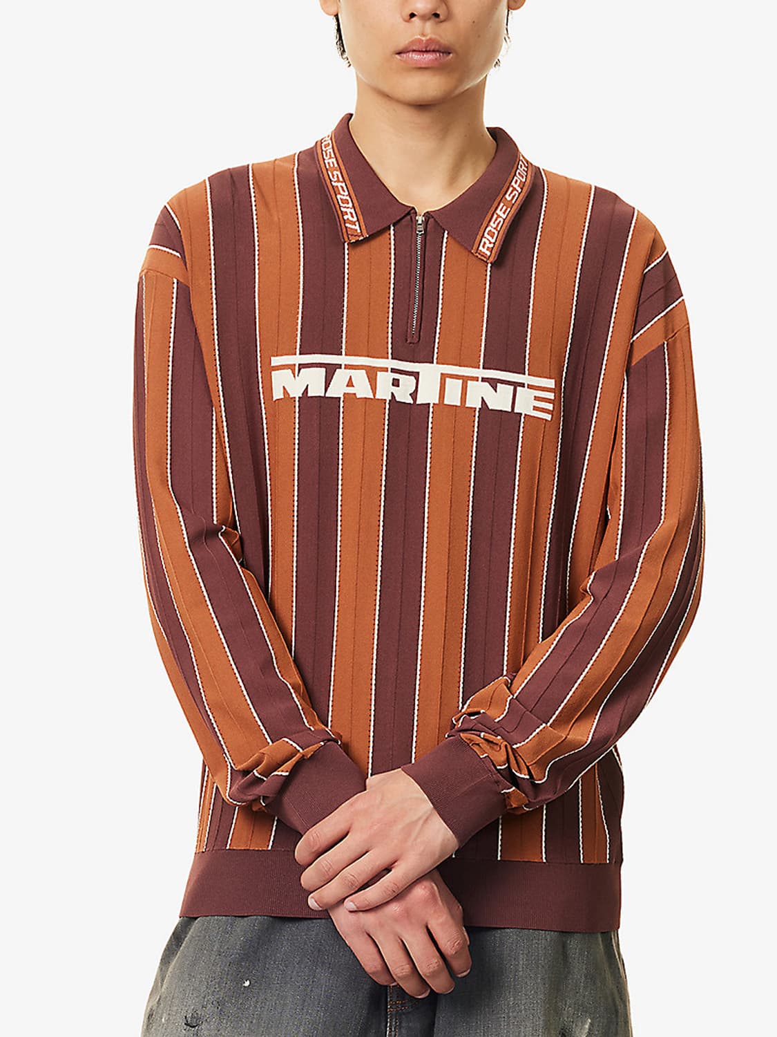 Martine Rose — Logo Polo Brown 상품이미지4