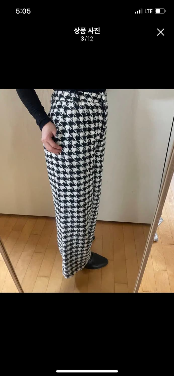 서쿠키 하운드투스팬츠 s 트위드 셋업 팬츠 보석진 체크바지 라보빈티지 상품이미지8