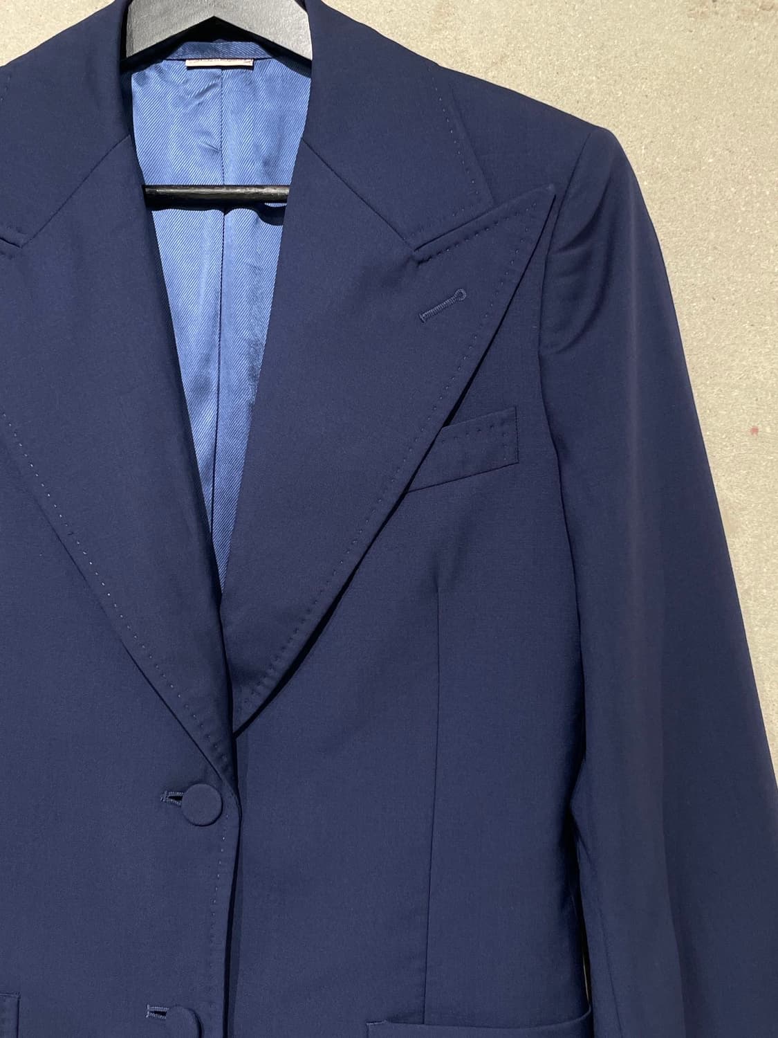 구찌 네이비 패치 포켓 2B 울 블레이저 상품이미지3