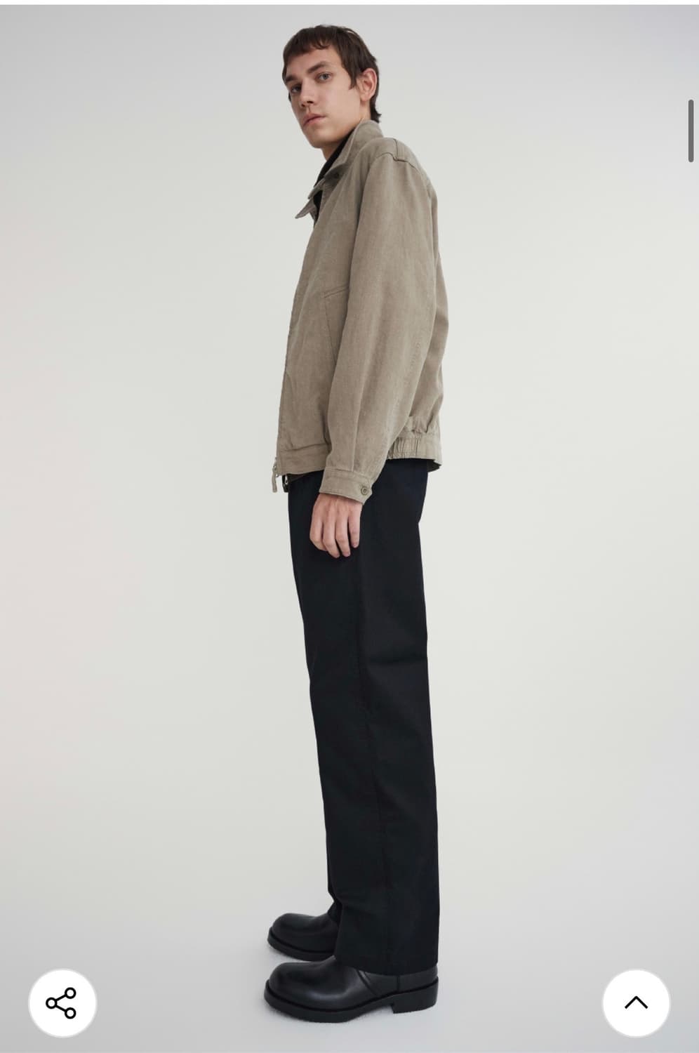  포터리 officer chino pants black 상품이미지4