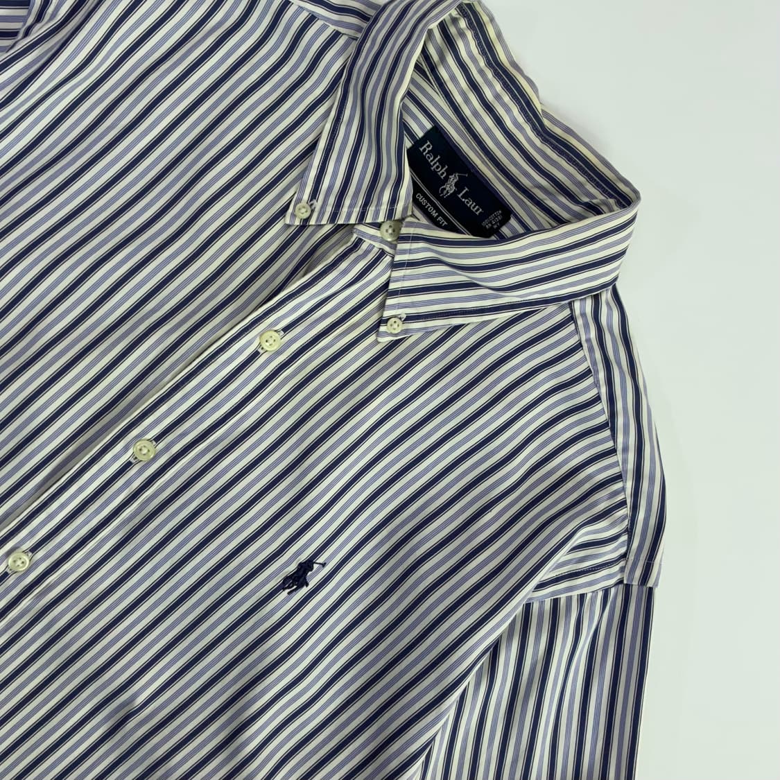 Polo  폴로 랄프로렌 자수 코튼 커스텀핏 스트라이프 셔츠 상품이미지3