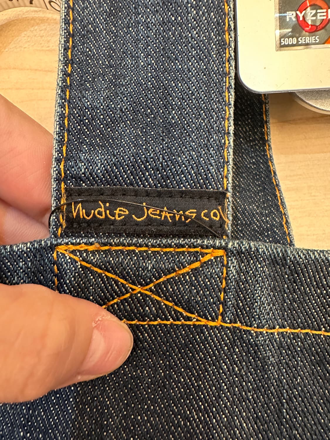 누디진 데님 에코백 상품이미지3