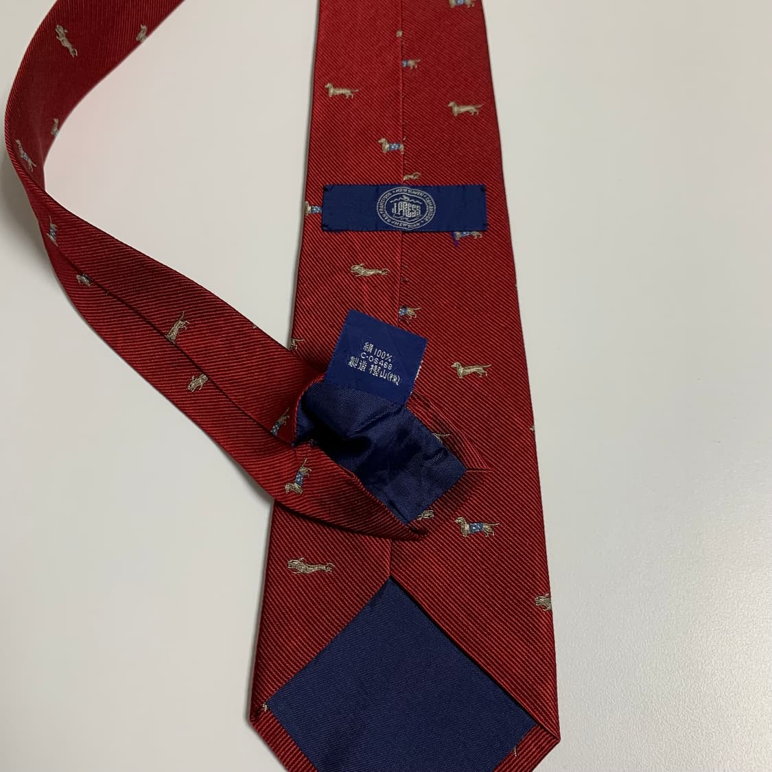 제이프레스 도그패치 명품 100실크 슬림넥타이 A+등급 8.2cm 상품이미지7