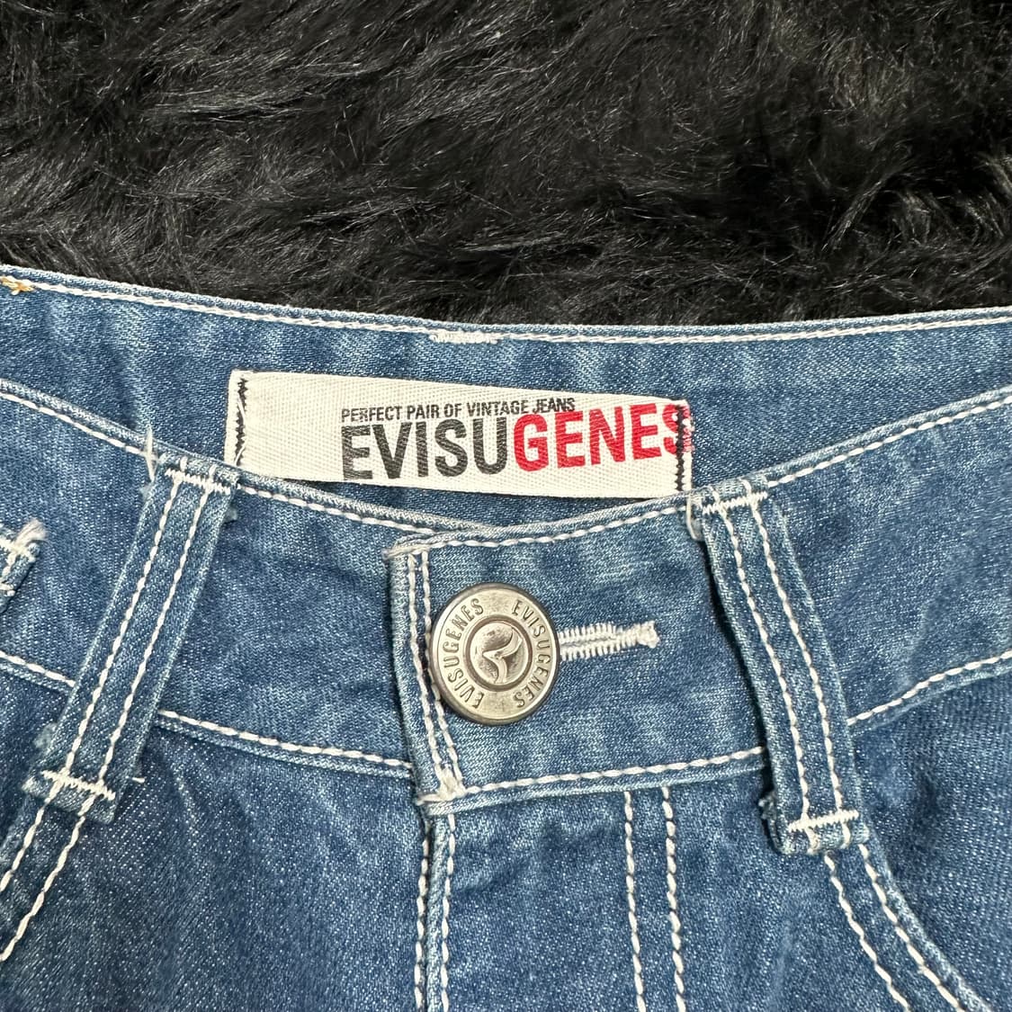 🎸EVISU 포켓로고 데님 숏팬츠🎸 상품이미지5