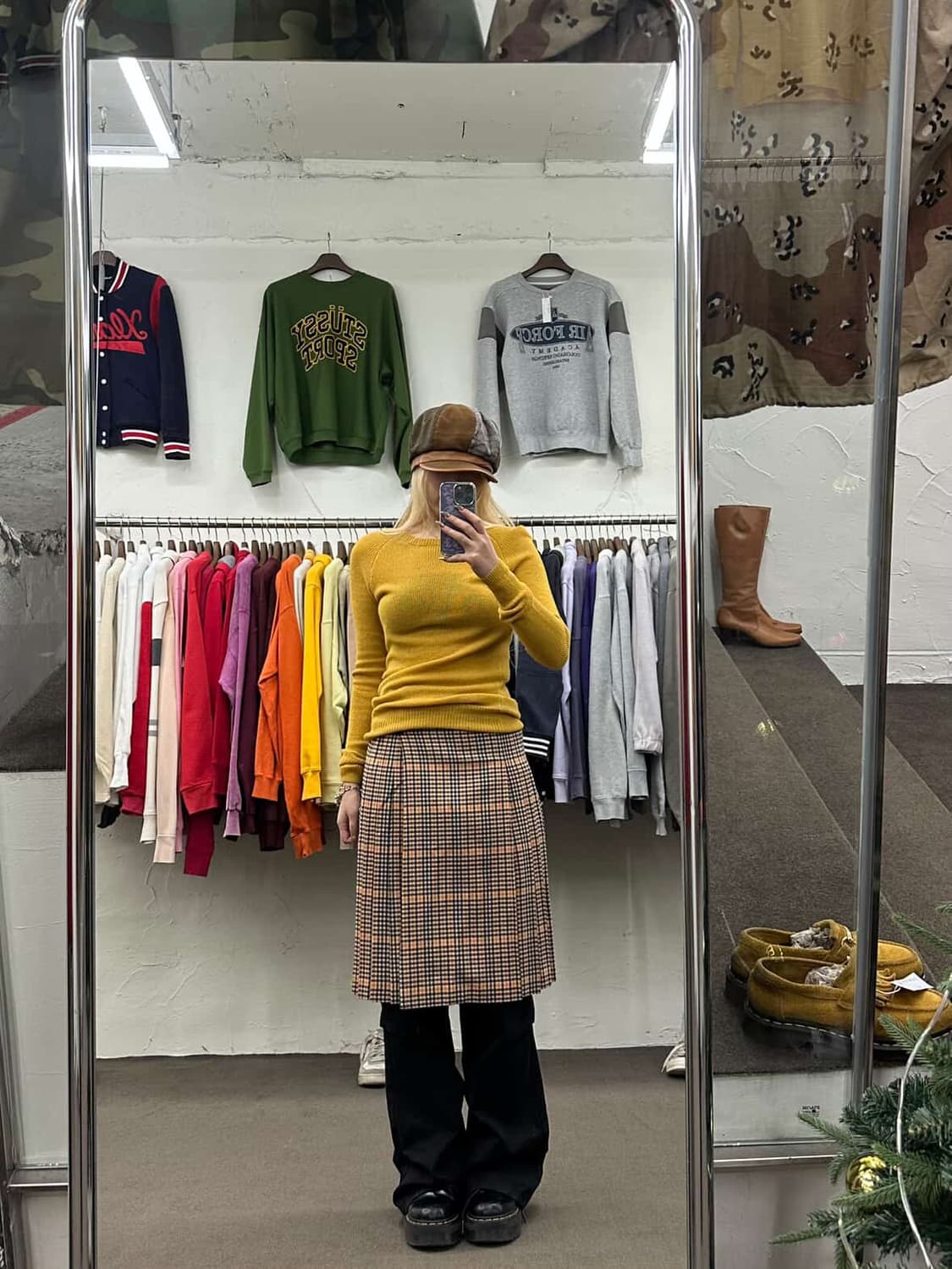 old england 체크 랩 스커트 상품이미지5