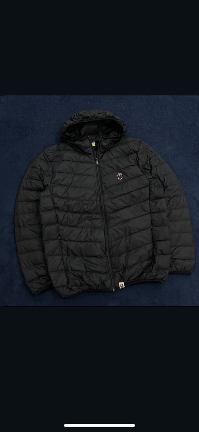 베이프 블랙 경량패딩 상품이미지2