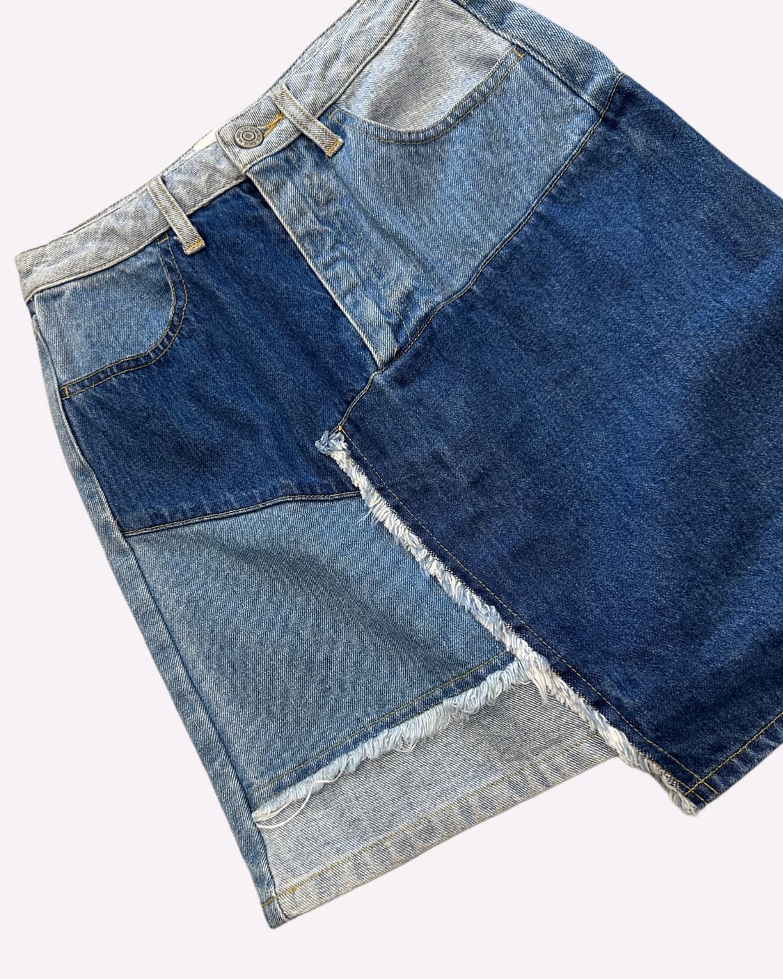 CECIL MCBEE rework denim skirt 상품이미지3