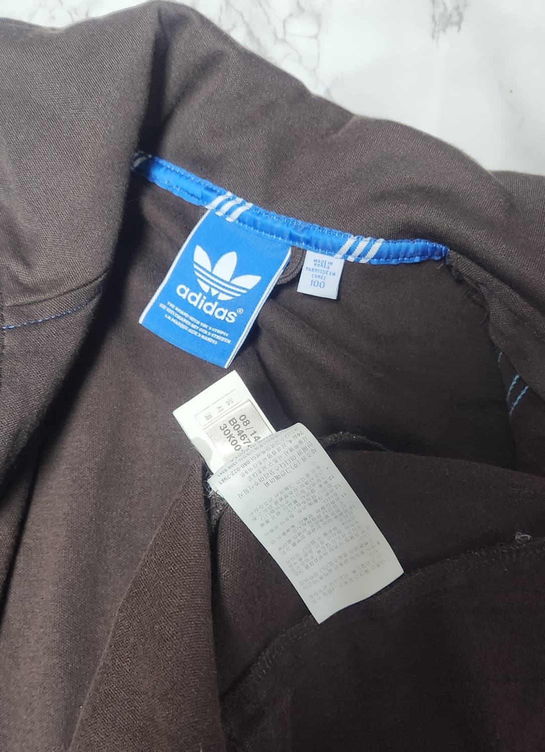 아디다스 삼선 브라운민트 트레이닝 져지 세트 자켓 바지 상품이미지8