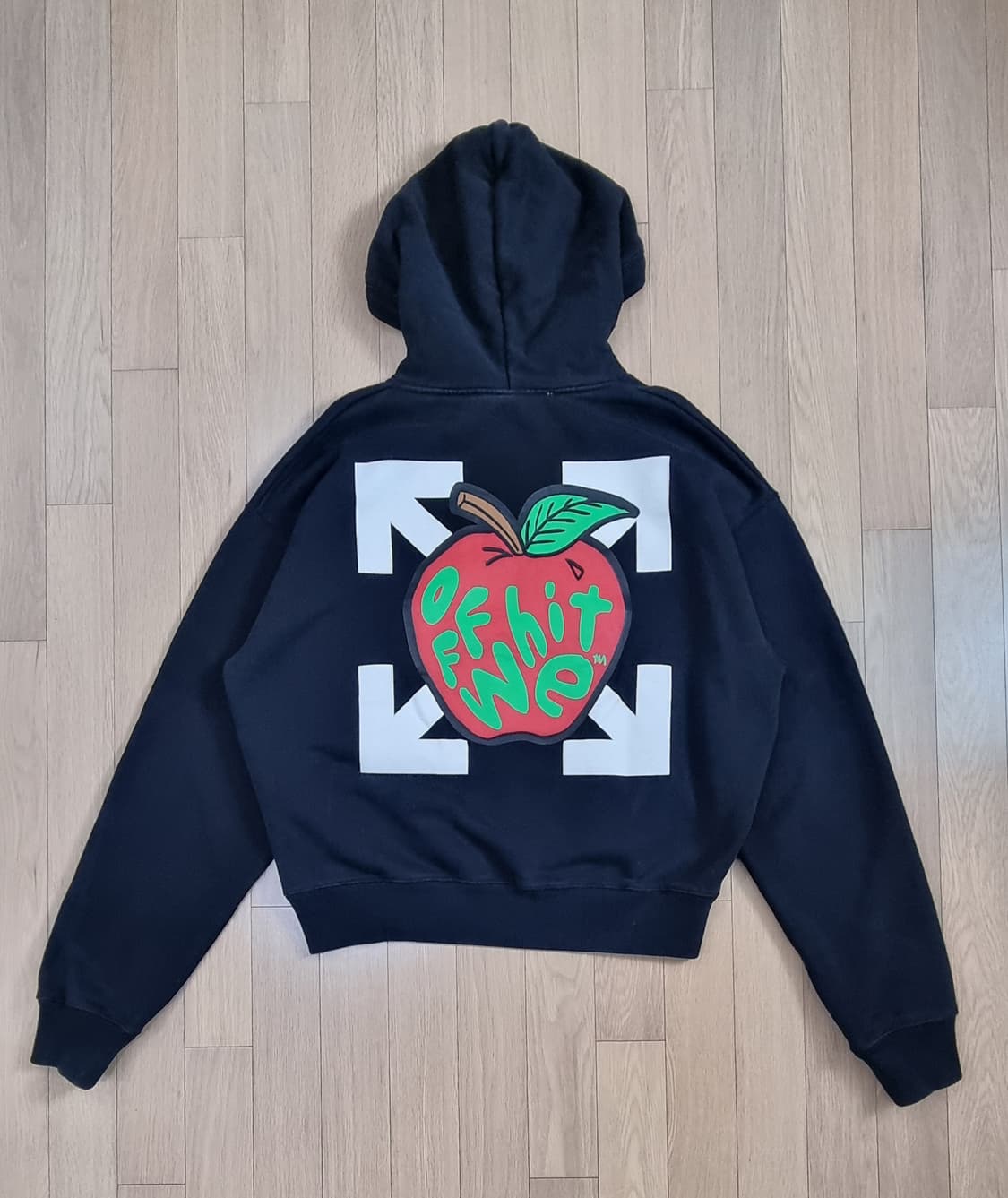 오프화이트 애플 플랫락 후드 M _ 공용 상품이미지1