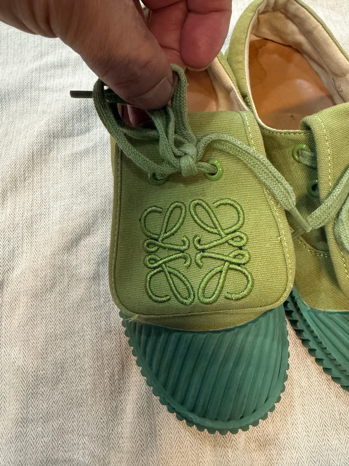 37/235-240 정품 로에베 아나그램 플랩 스니커즈 팝니다 상품이미지10