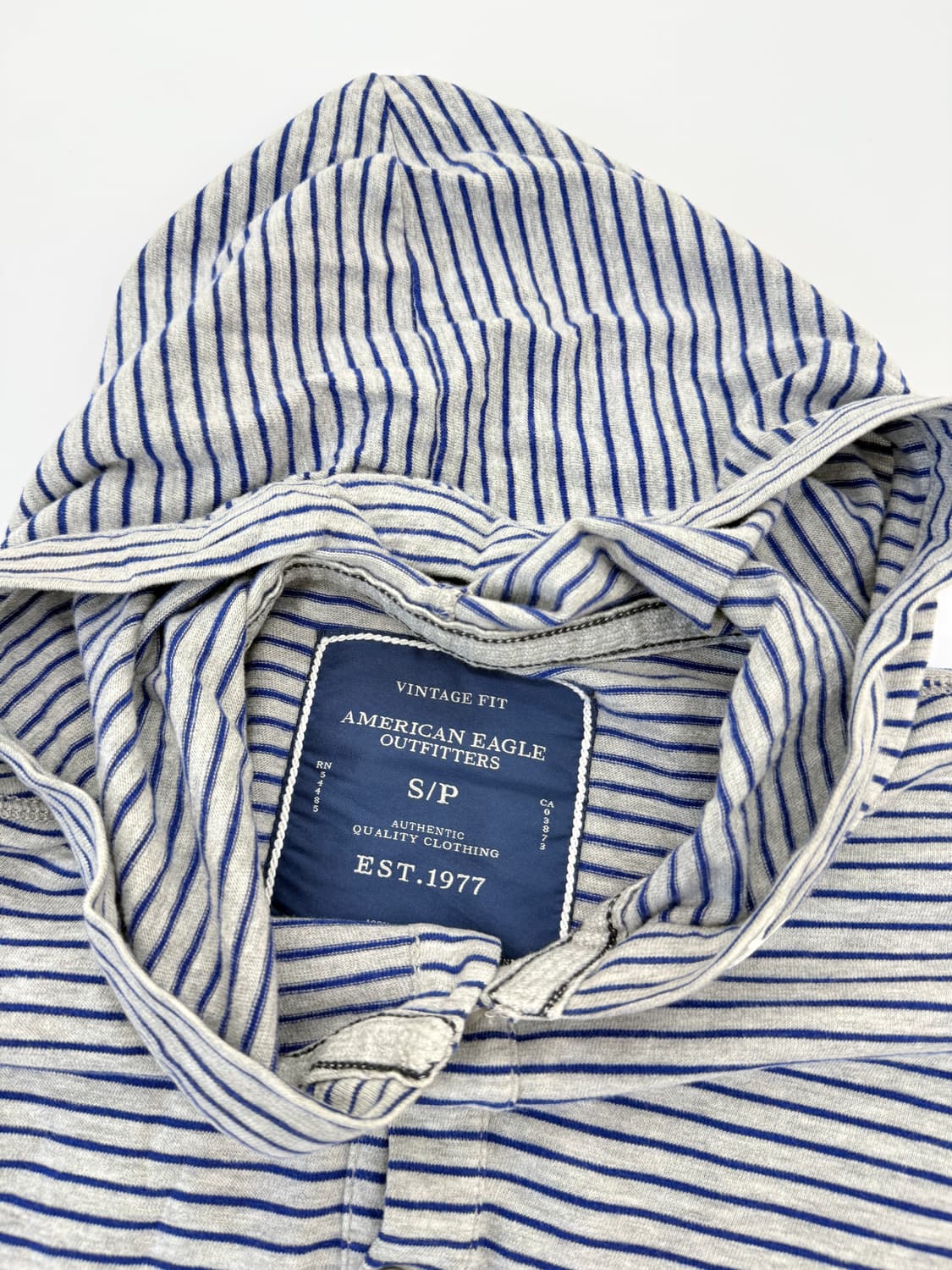 아메리칸이글 스트라이프 헨리넥 후드 티셔츠 상품이미지3