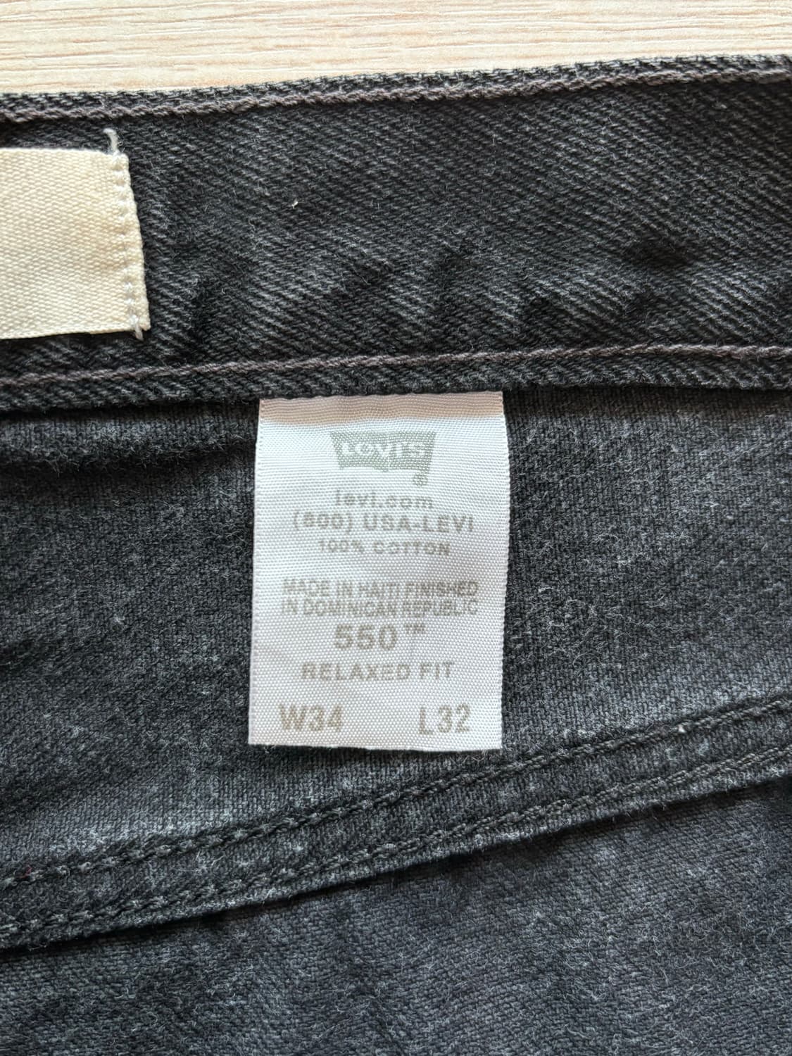 00s 리바이스 550 블랙 (34x32) 상품이미지5