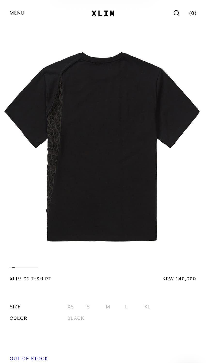 XLIM 시퀸스 01 T-SHIRT m사이즈 상품이미지1
