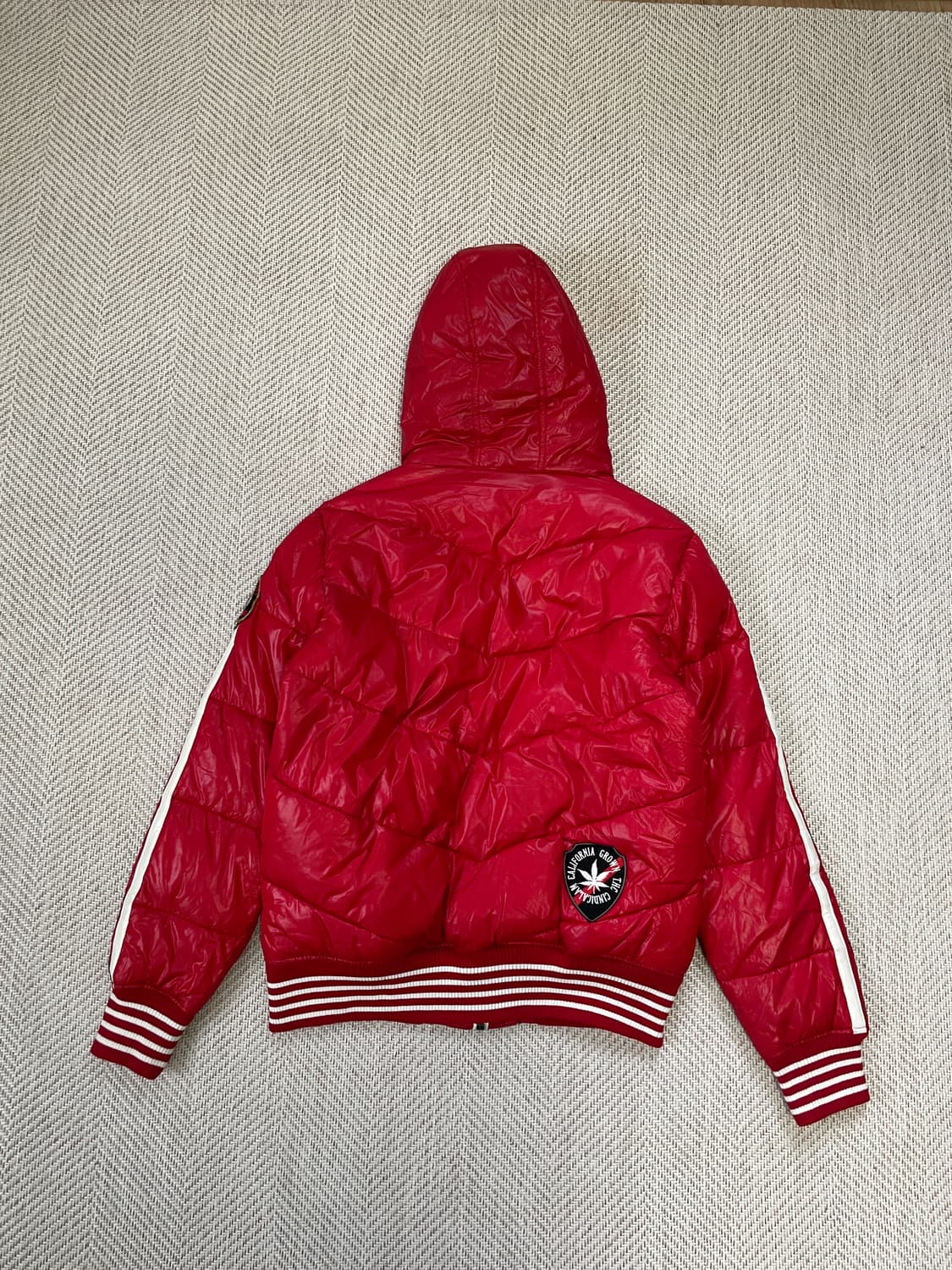 디리시 크레스트 자수 퍼 후드 패딩 y2k goa lgb J03503 상품이미지8