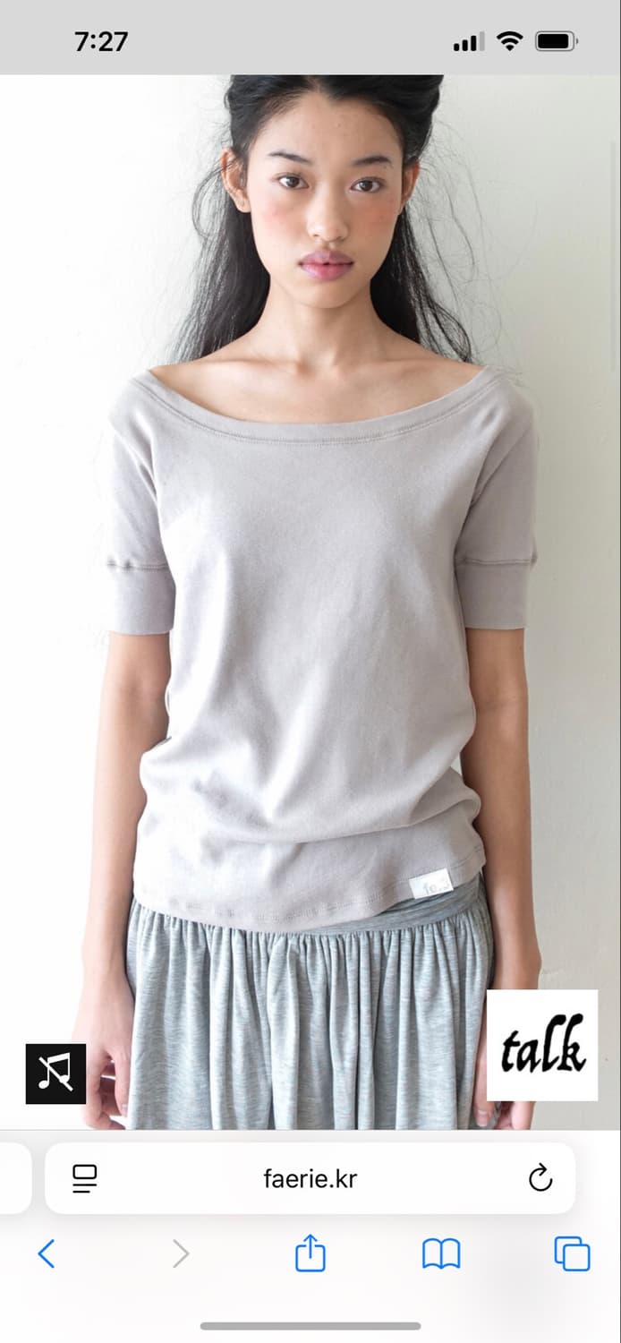 샵페어리 rib half top (greyish beige) 상품이미지1