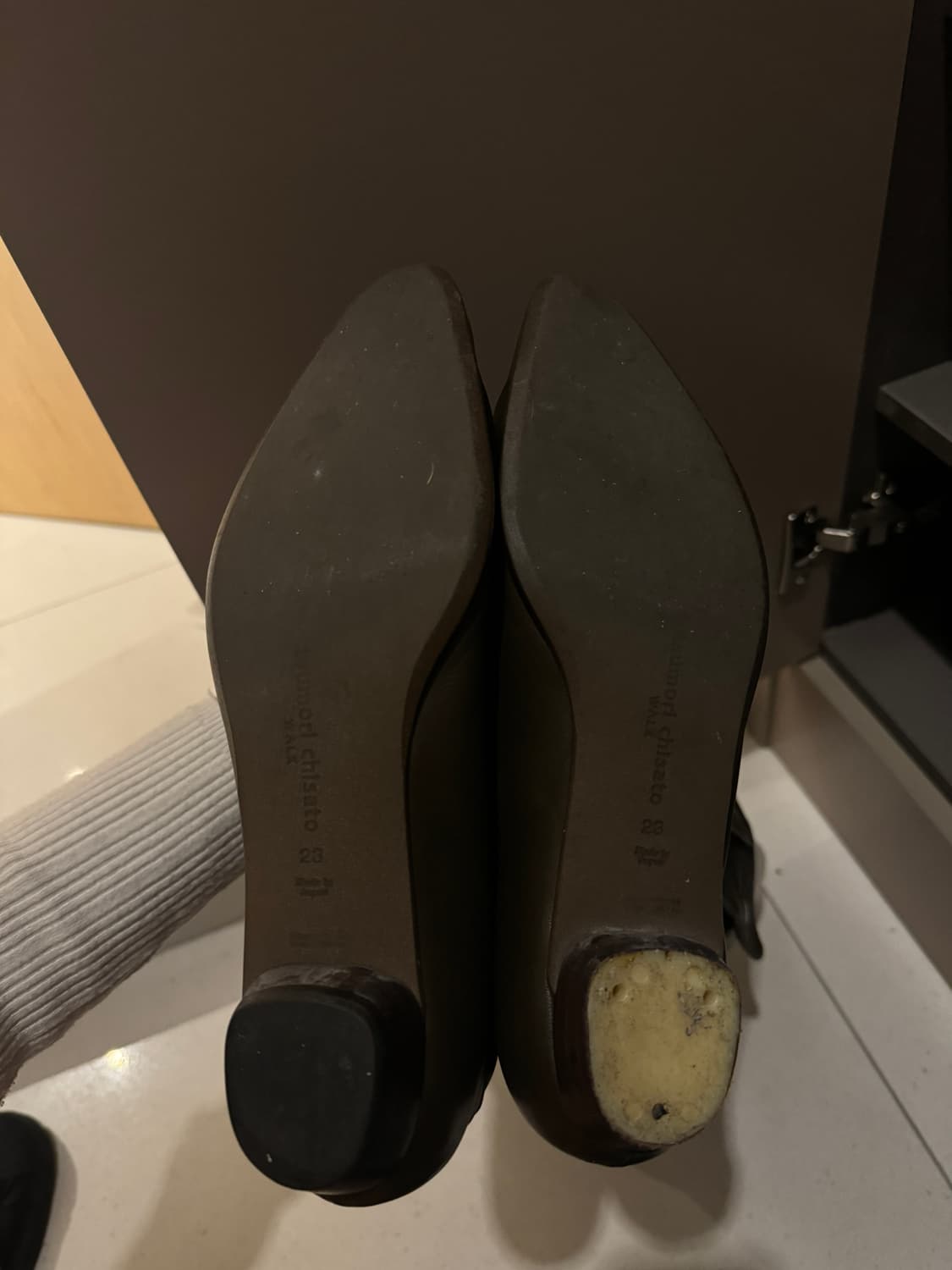 츠모리 치사토 가죽 롱 부츠 230 상품이미지4