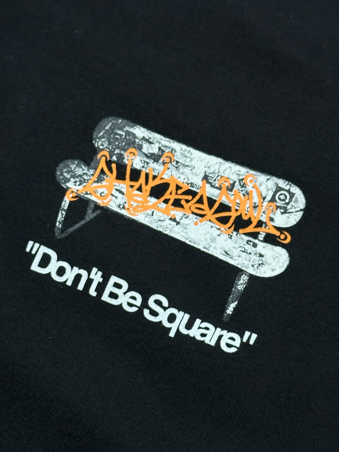 🖤Kissmark 펑크 라운드 블랙 반팔 티셔츠🖤 프린팅 스트릿 상품이미지6